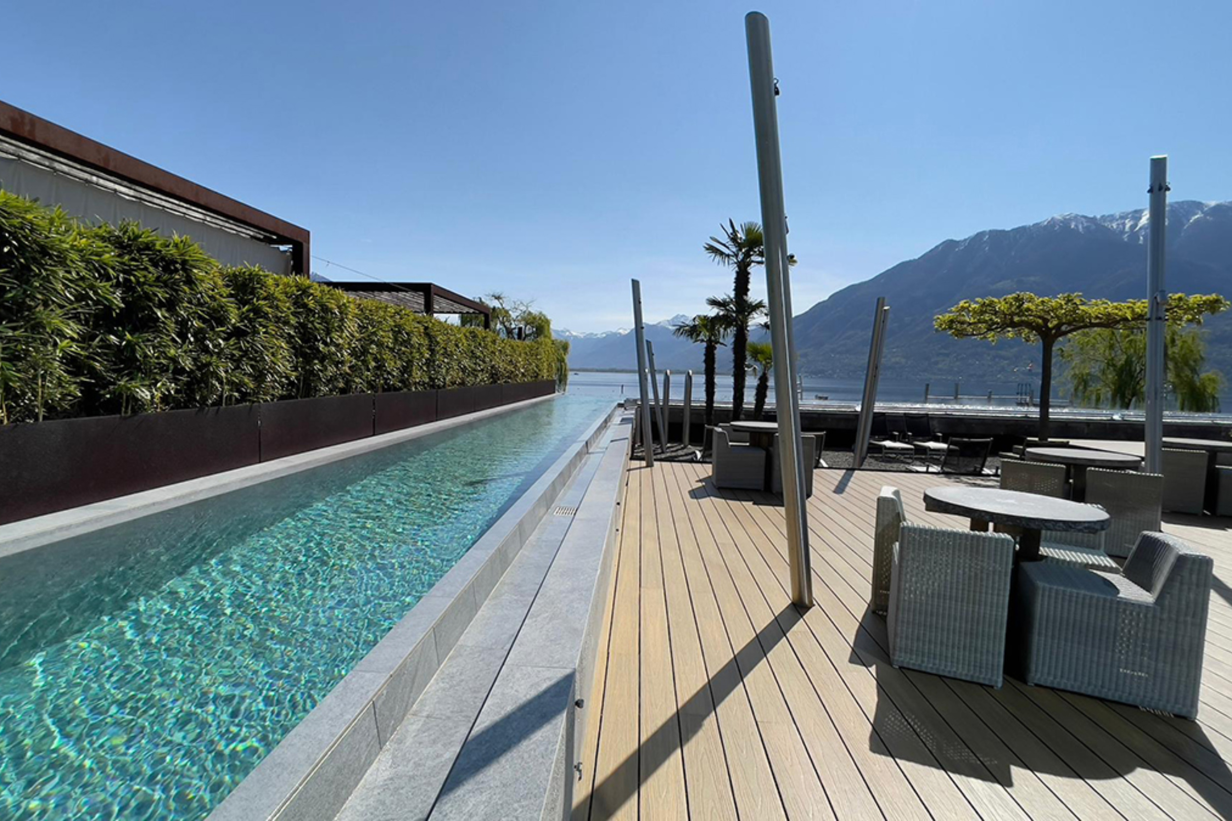 Outdoor pool Termali Salini & Spa Locarno Aussenbad